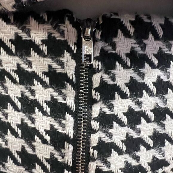 NWT For Love and Lemons Bonnie mini skirt in black and white size‎ large - Picture 6 of 11